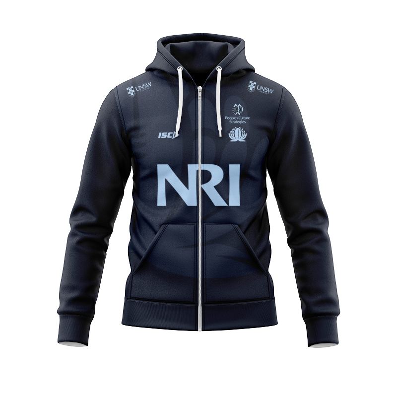NSW Waratahs 2025 Navy Training Zipper Hoodie