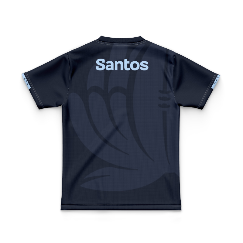 Kid's NSW Waratahs 2025 Navy Training Jersey