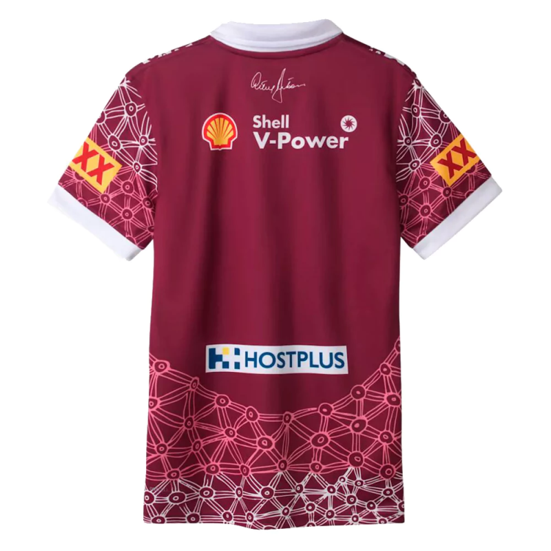 NRL QLD Maroons 2025 Indigenous Burgundy Jersey