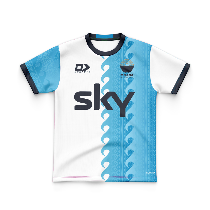 Kid's Moana Pasifika Super Rugby 2025 Beige Training Jersey