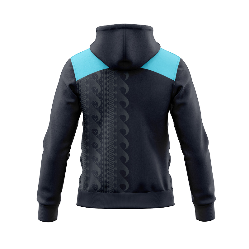Moana Pasifika Super Rugby 2025 Charcoal Training Zipper Hoodie