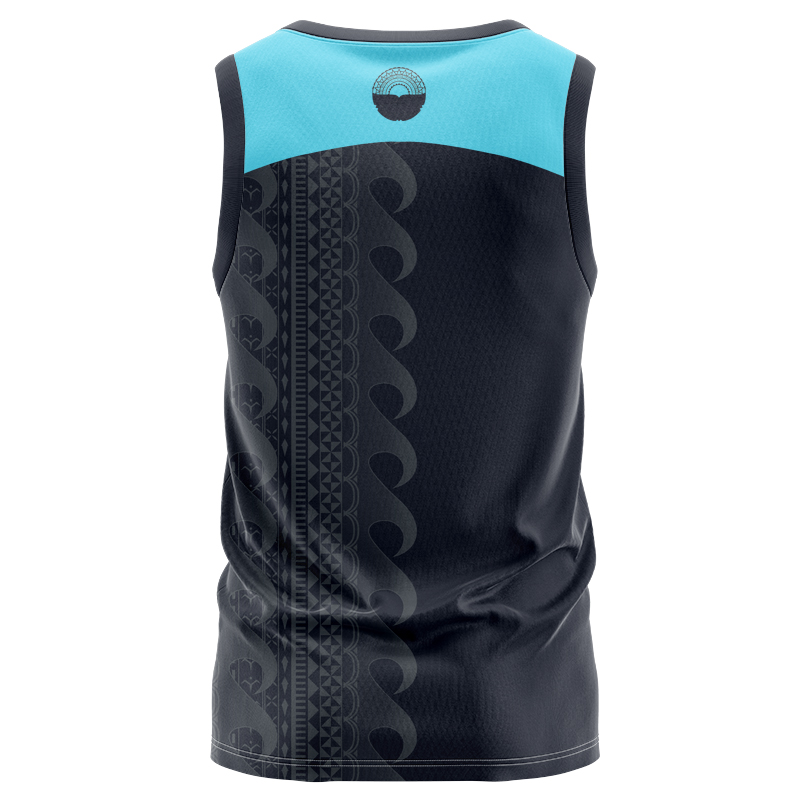 Moana Pasifika Super Rugby 2025 Charcoal Training Singlet