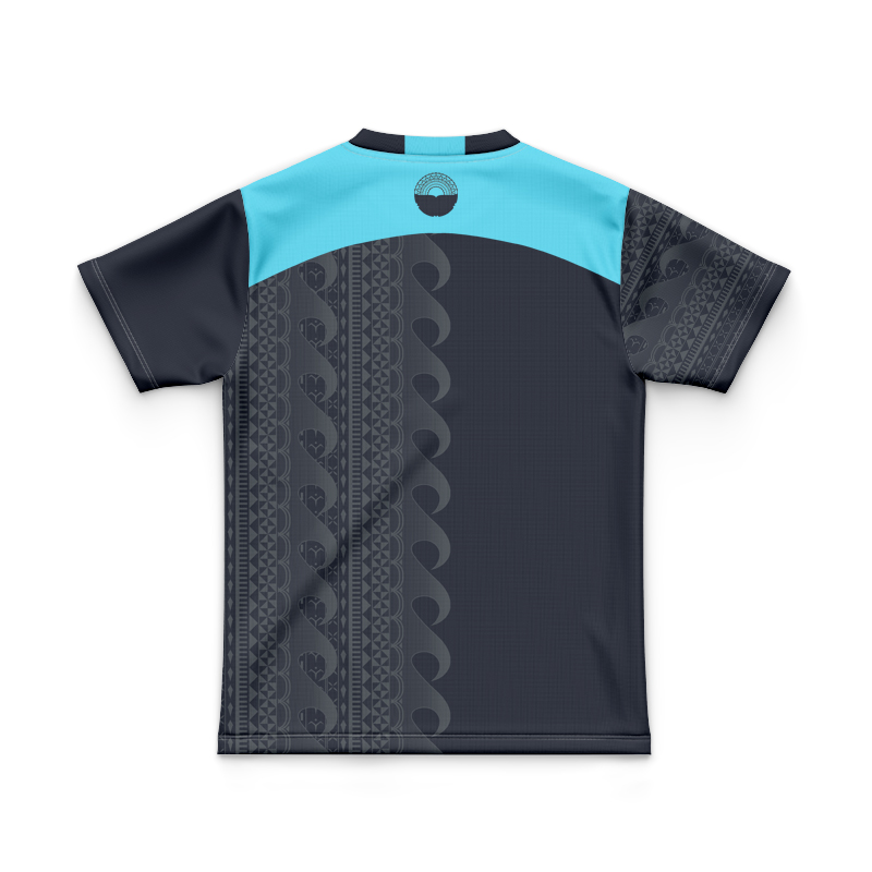 Kid's Moana Pasifika Super Rugby 2025 Charcoal Training Jersey