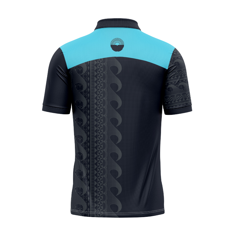 Moana Pasifika Super Rugby 2025 Charcoal Training Polo Shirt