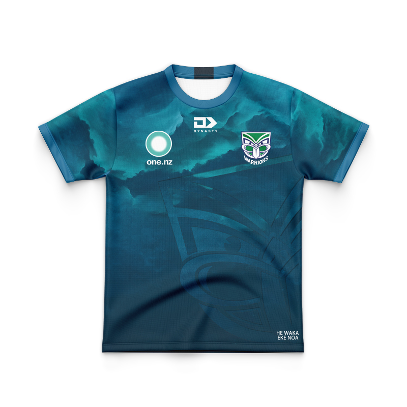 Kid's NRL New Zealand Warriors 2025 NRLW Warm Up Jersey