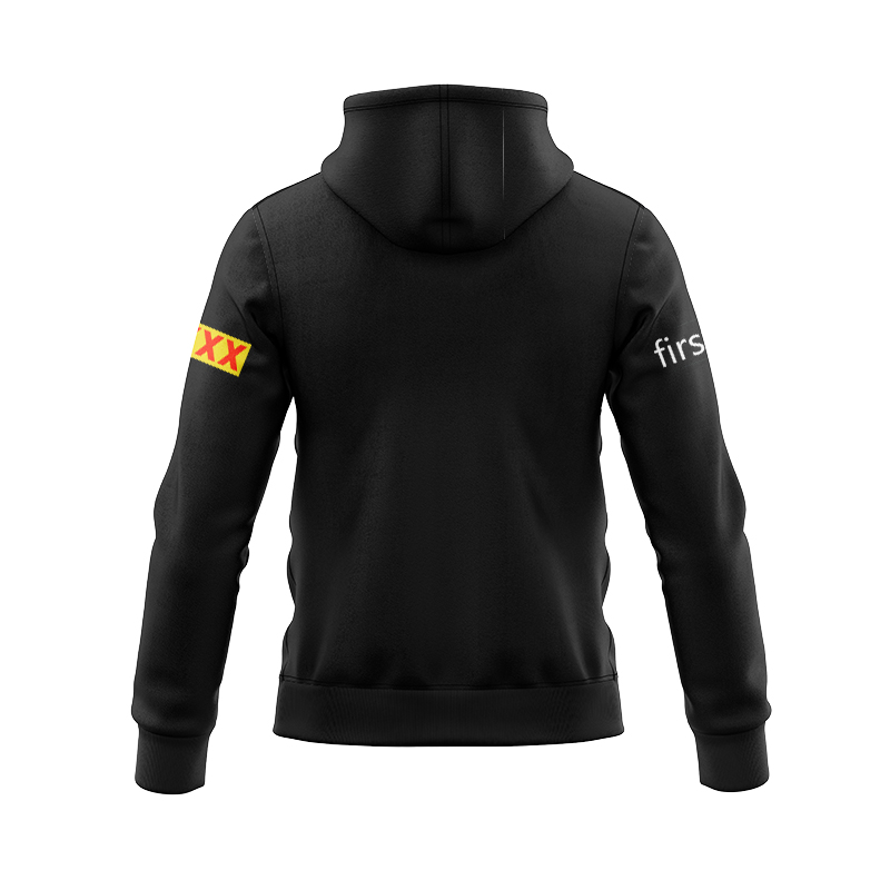 NRL Brisbane Broncos 2025 Black Team Zipper Hoodie