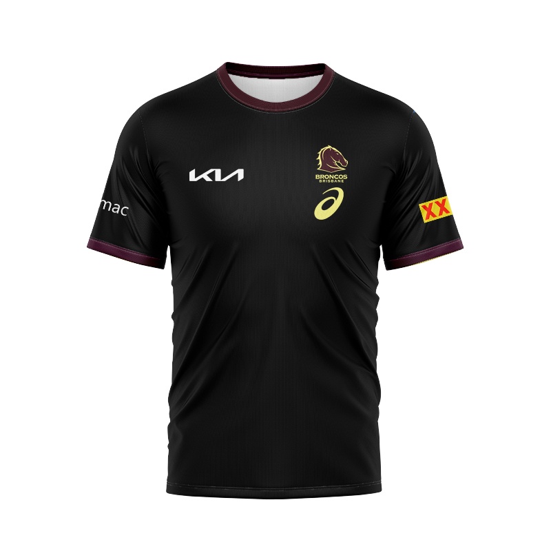 NRL Brisbane Broncos 2025 Black Team Jersey