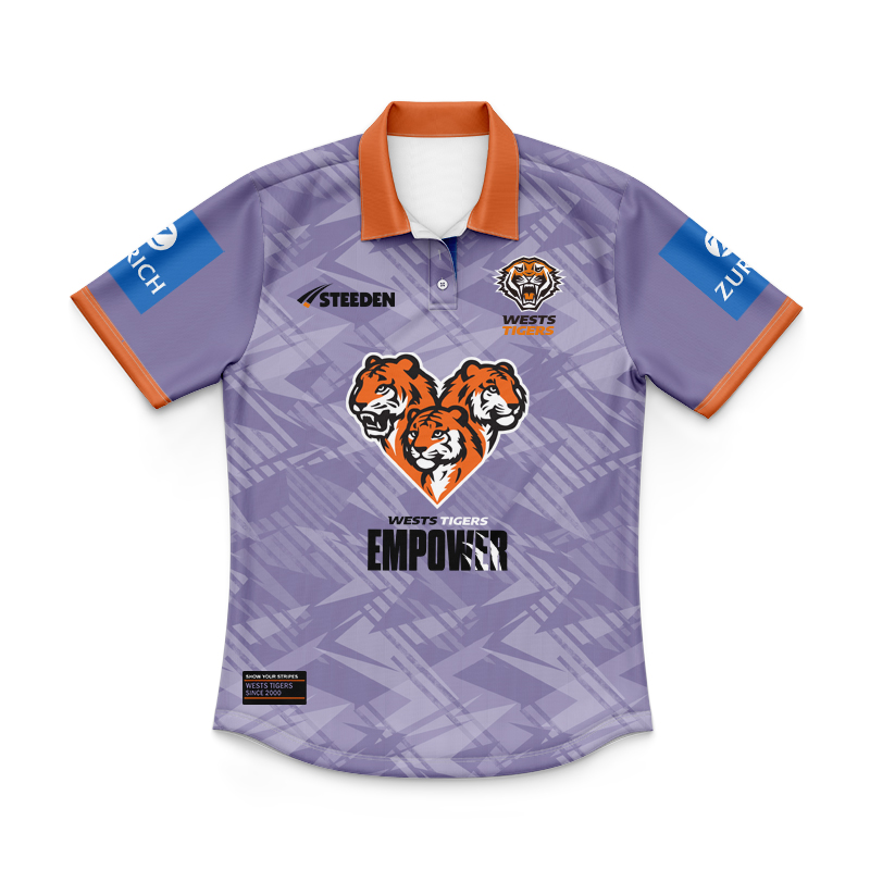 Kid's NRL Wests Tigers 2025 Coaches Polo Jersey