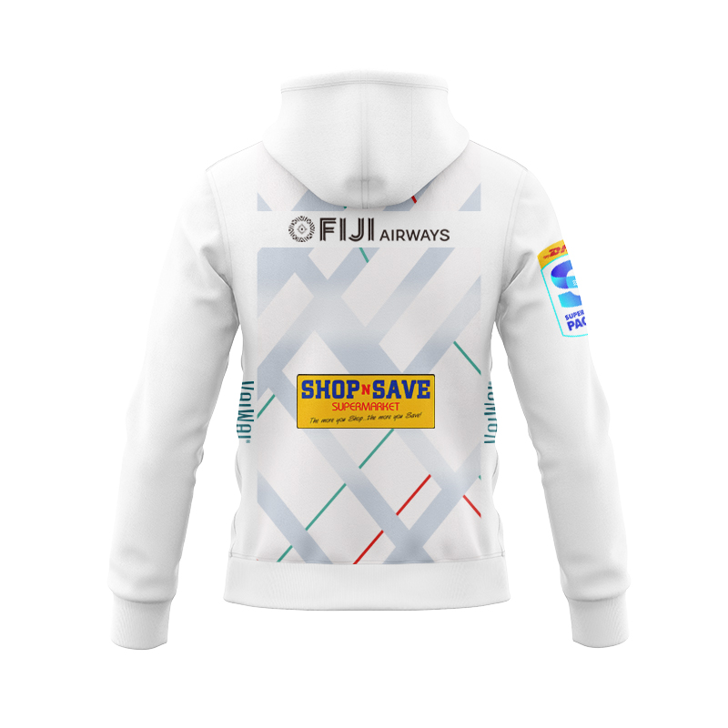 Fijian Drua Super Rugby 2025 Away Zipper Hoodie