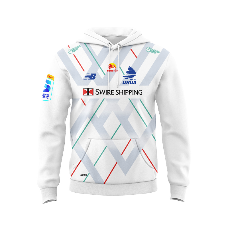 Fijian Drua Super Rugby 2025 Away Sport Hoodie