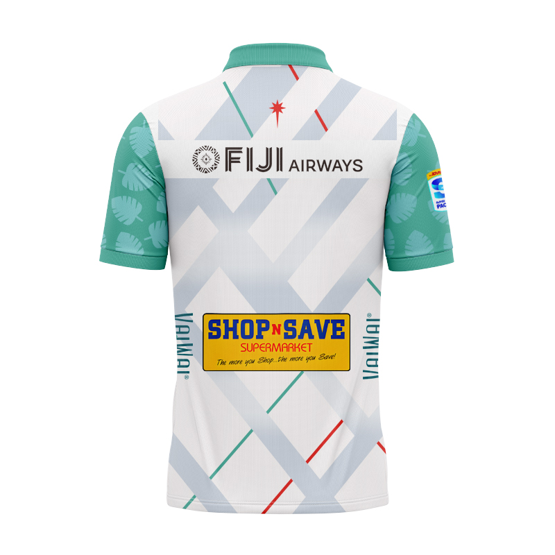 Fijian Drua Super Rugby 2025 Away Polo Shirt