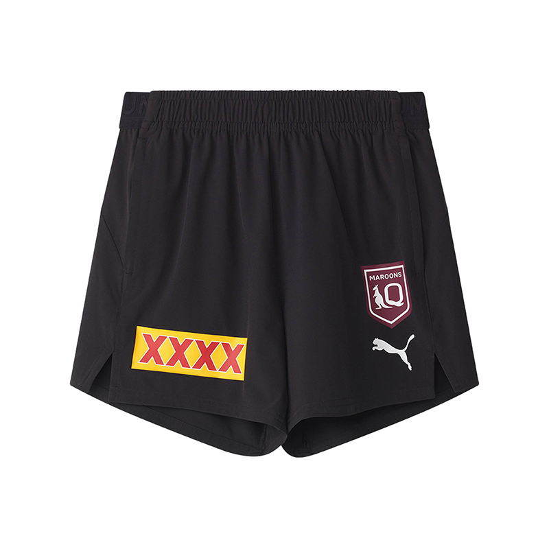 Women's QLD Maroons 2025 Black Training Shorts