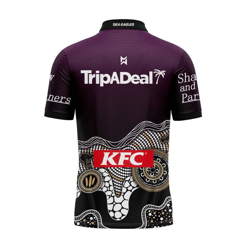 NRL Manly Warringah Sea Eagles 2025 Indigenous Polo Jersey