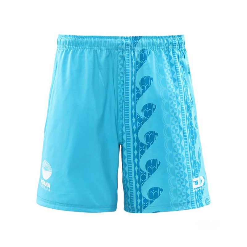 Moana Pasifika Super Rugby 2025 Teal Gym Shorts