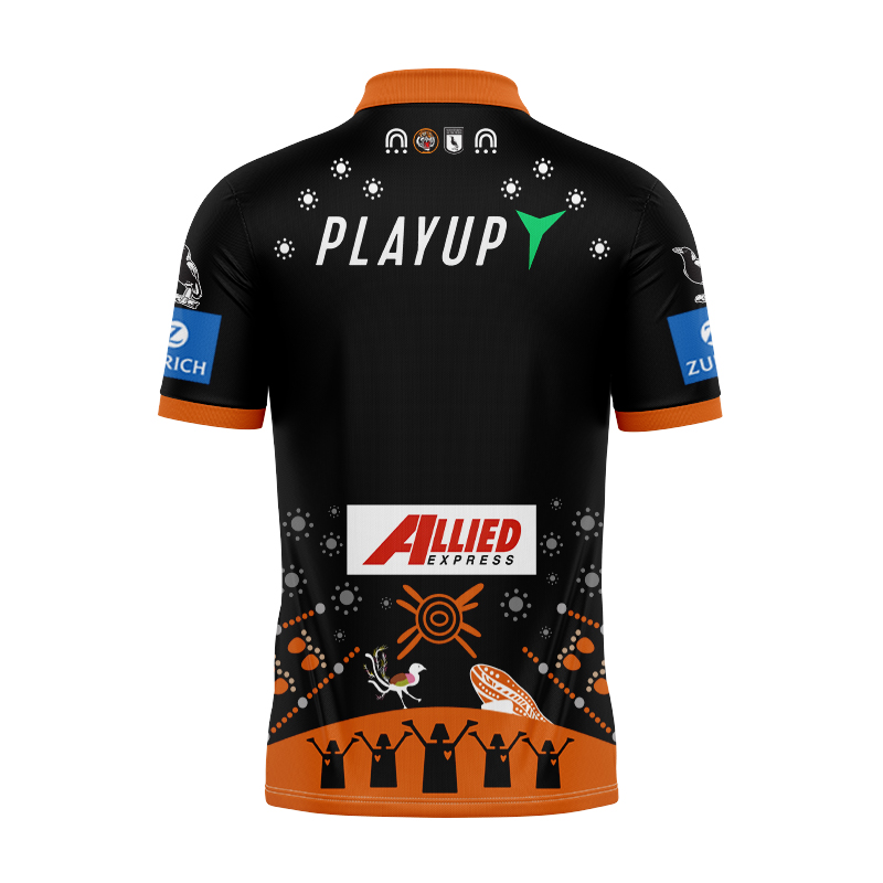 NRL Wests Tigers 2025 Indigenous Polo Shirt