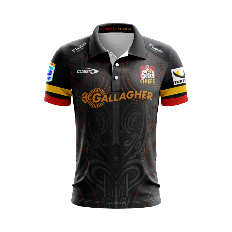 Waikato Chiefs Super Rugby 2025 Home Polo Shirt