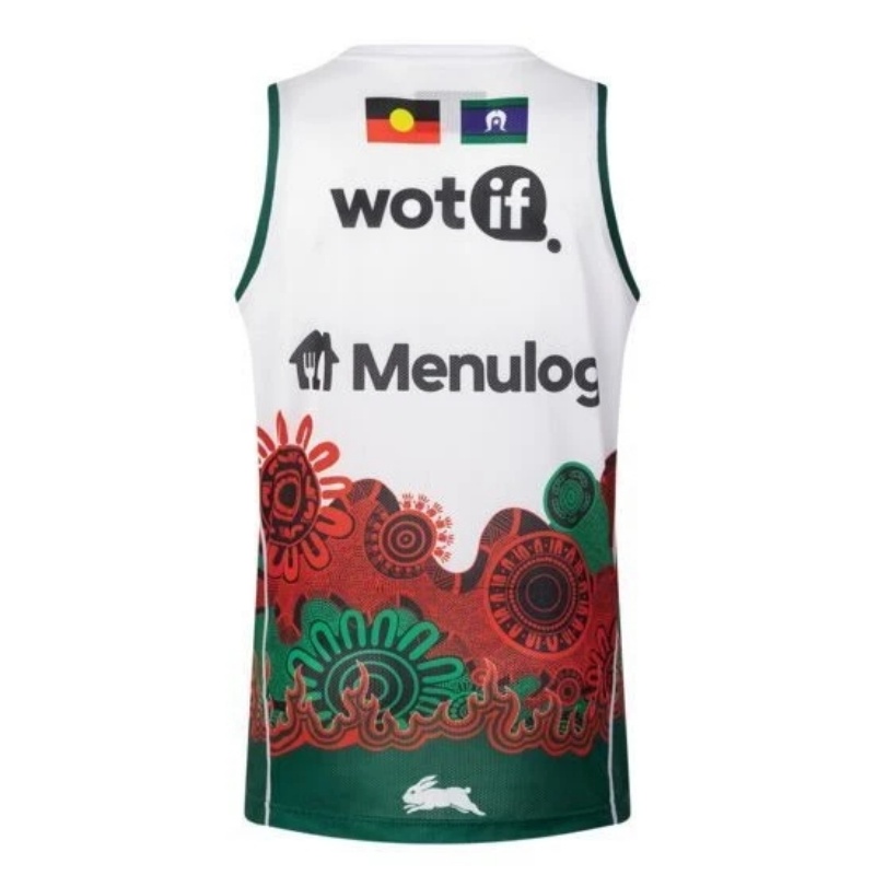 NRL South Sydney Rabbitohs 2025 Indigenous Pro Training Singlet
