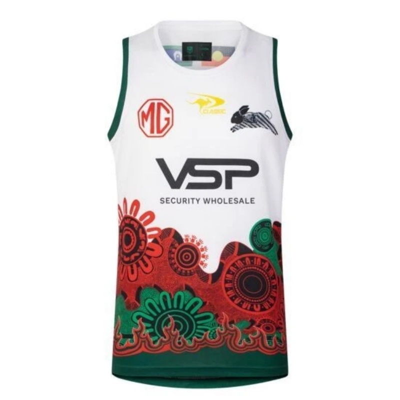 NRL South Sydney Rabbitohs 2025 Indigenous Pro Training Singlet
