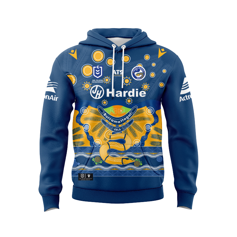 NRL Parramatta Eels 2025 Indigenous Sport Hoodie
