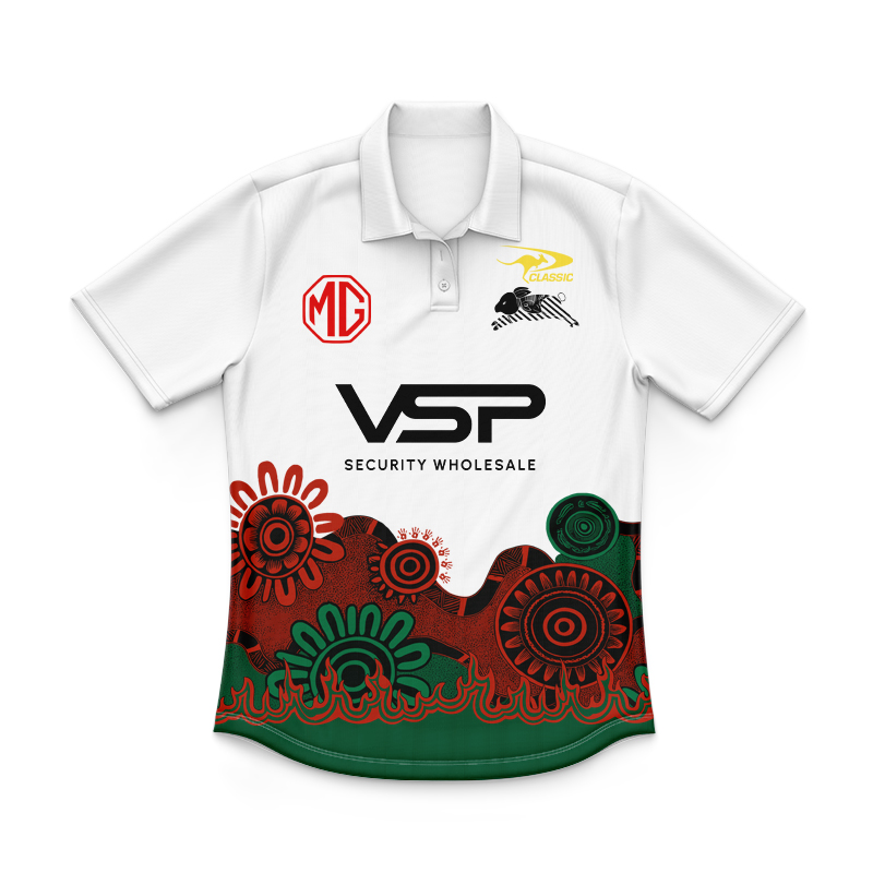 Kid's NRL South Sydney Rabbitohs 2025 Indigenous Pro Training Polo Jersey