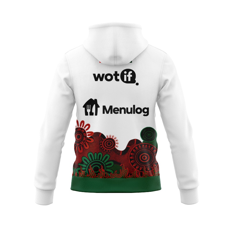 NRL South Sydney Rabbitohs 2025 Indigenous Pro Training Zipper Hoodie