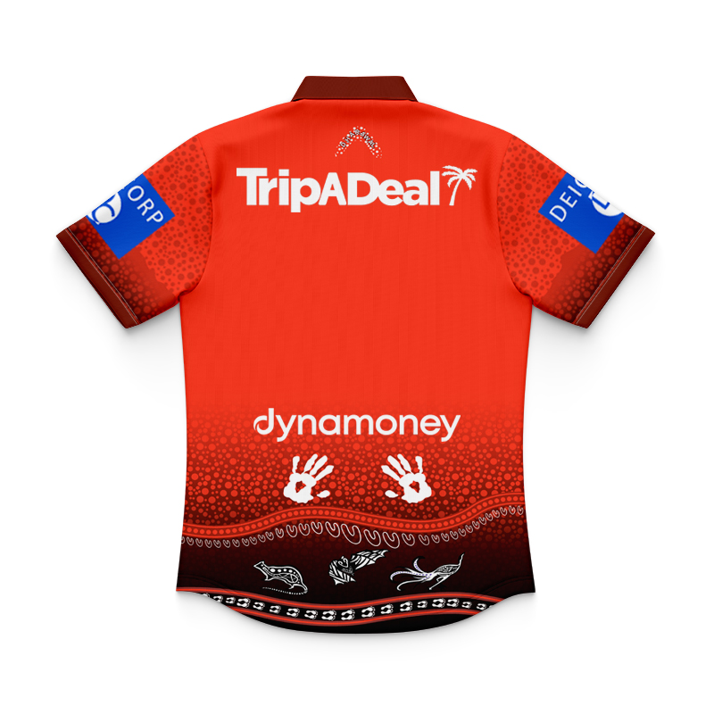 Kid's NRL St George Illawarra Dragons 2025 Indigenous Polo Jersey