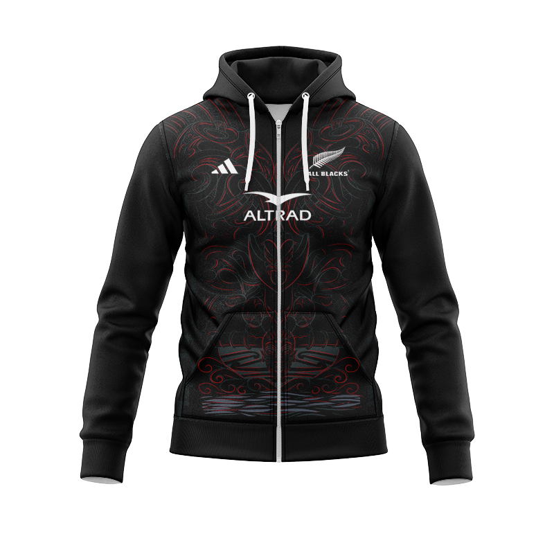 Maori All-Blacks 2025 Home Zipper Hoodie