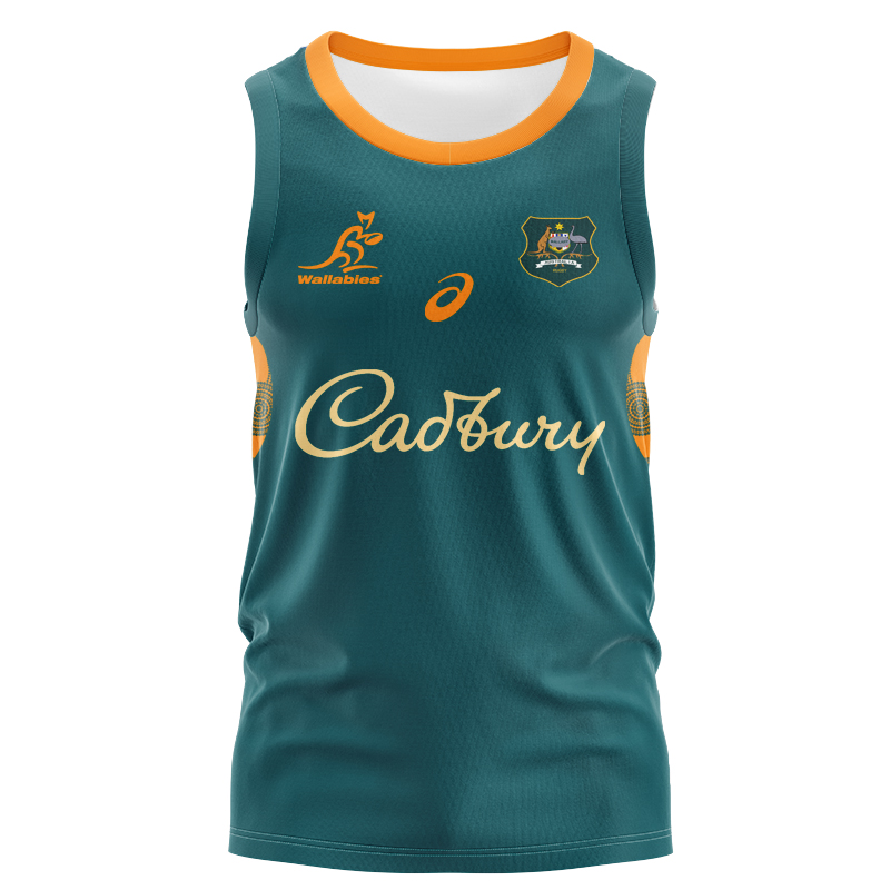 Australian Wallabies 2025 Lions Tour Warm Up Singlet