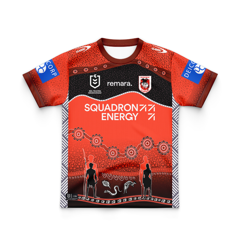 Kid's NRL St George Illawarra Dragons 2025 Indigenous Jersey
