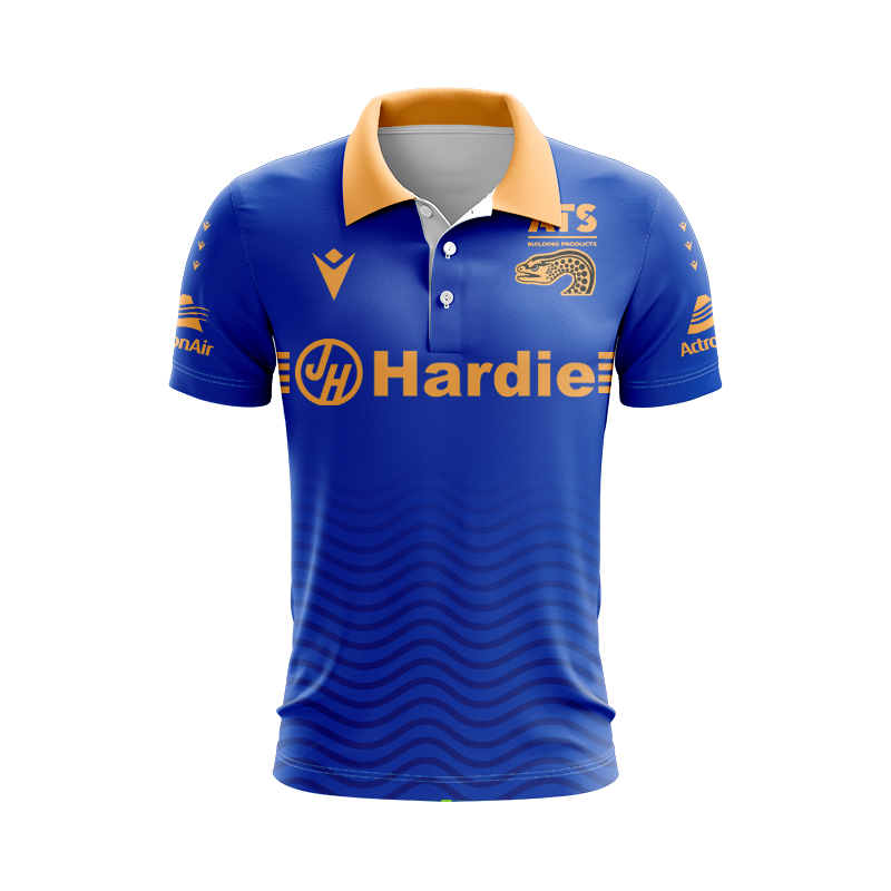 NRL Parramatta Eels 2025 Rugby Run Out Polo Shirt
