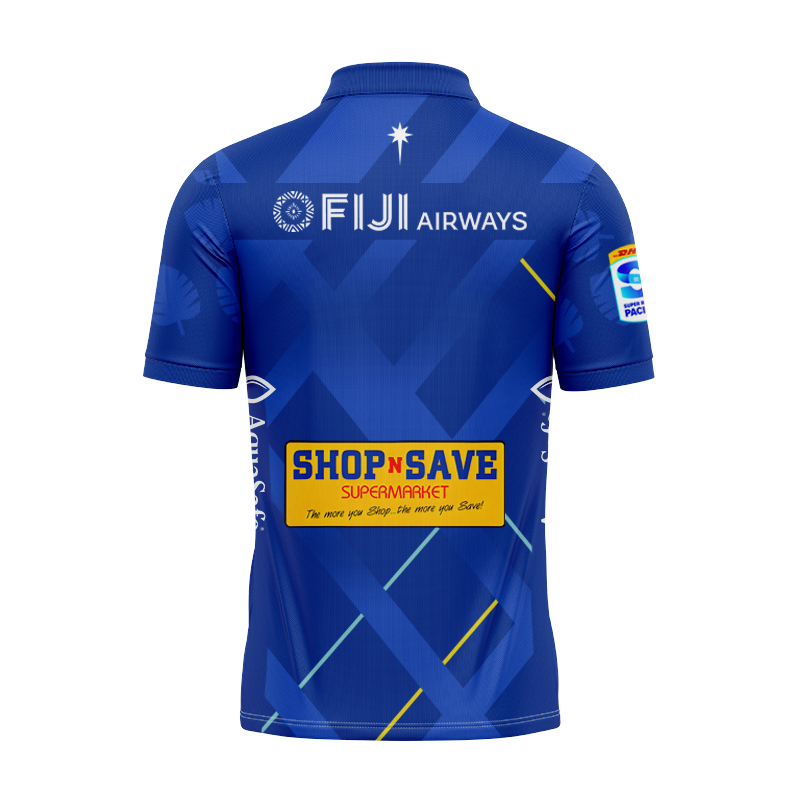 Fijian Drua Super Rugby 2025 Home Polo Shirt