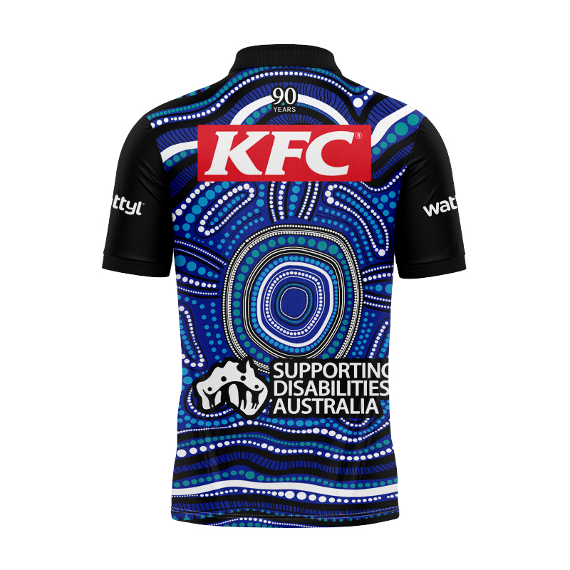 NRL Canterbury-Bankstown Bulldogs 2025 Indigenous Polo Shirt