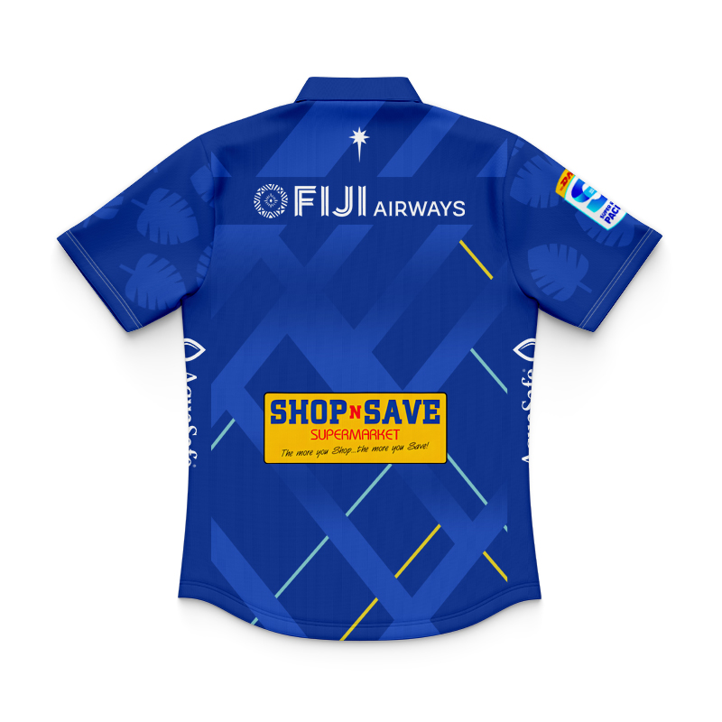 Kid's Fijian Drua Super Rugby 2025 Home Polo Jersey