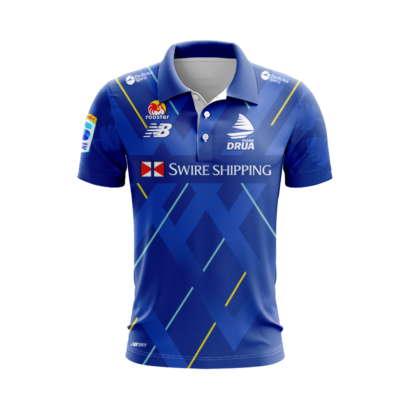 Fijian Drua Super Rugby 2025 Home Polo Shirt