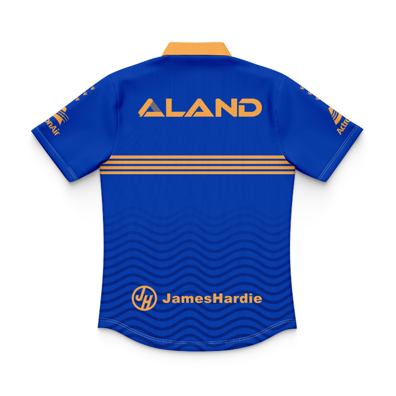 Kid's NRL Parramatta Eels 2025 Rugby Run Out Polo Jersey