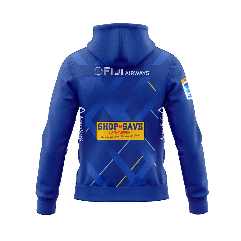 Fijian Drua Super Rugby 2025 Home Zipper Hoodie