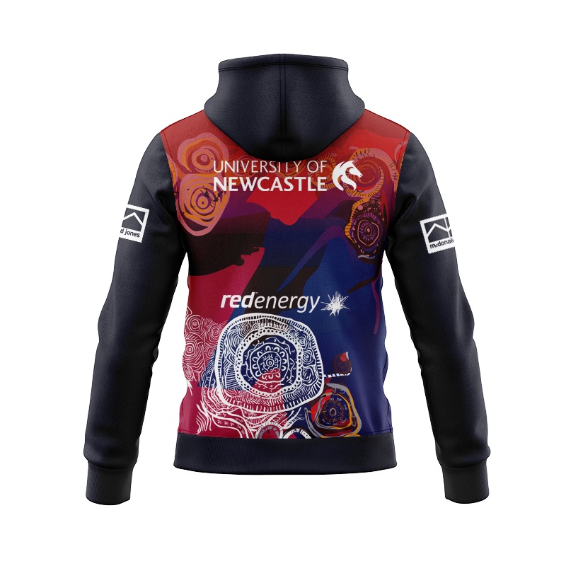 NRL Newcastle Knights 2025 Indigenous Zipper Hoodie
