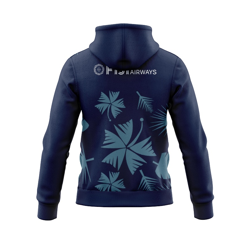 Fijian Drua Super Rugby 2024 Coaches Training Zipper Hoodie