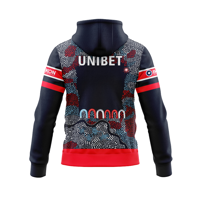 NRL Sydney Roosters 2025 Indigenous Zipper Hoodie