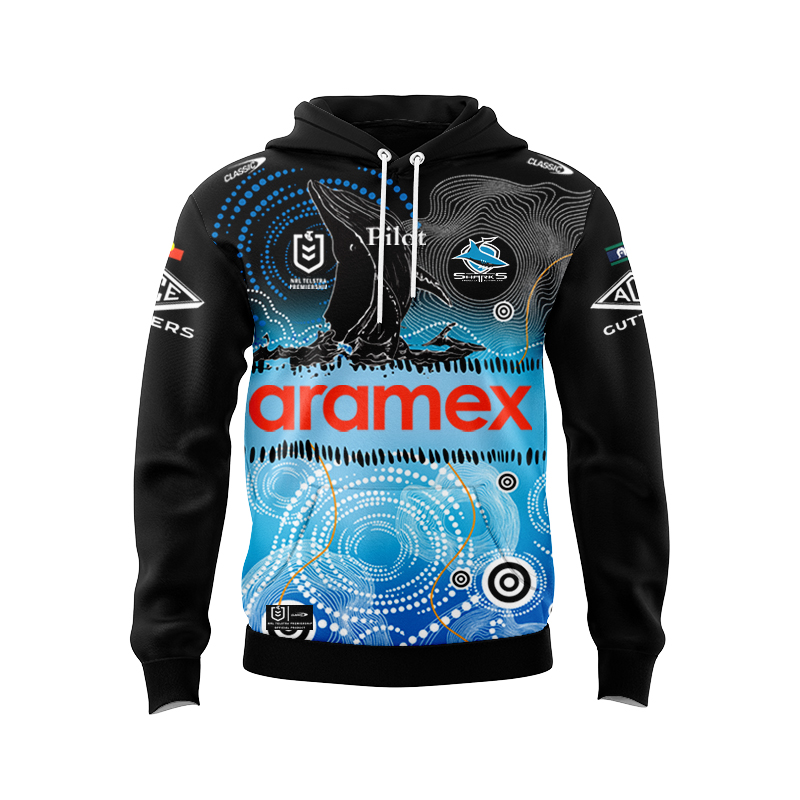 NRL Cronulla-Sutherland Sharks 2025 Indigenous Training Hoodie
