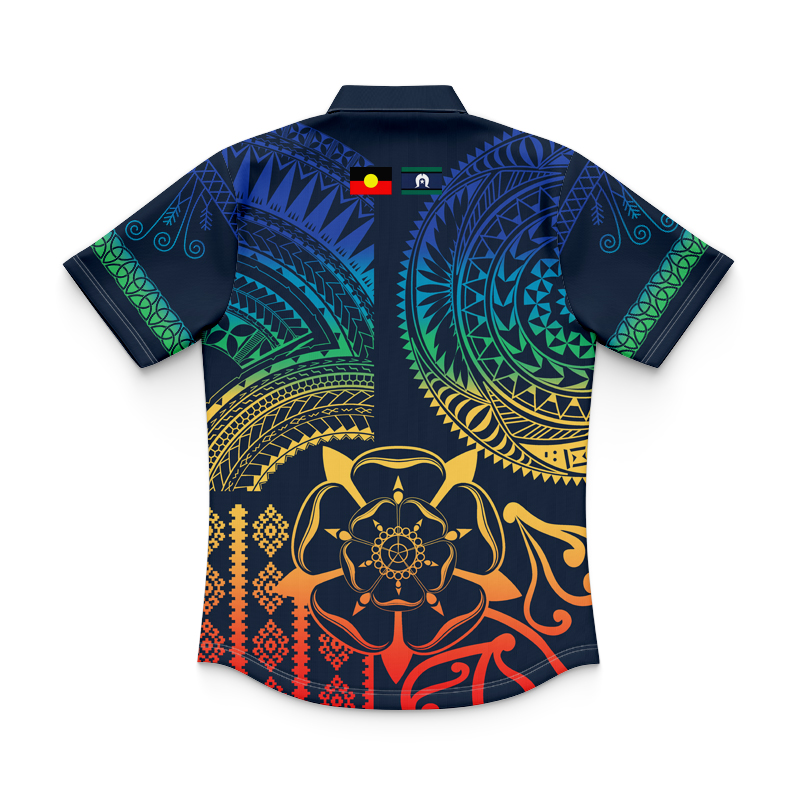 Kid's NNRL Canberra Raiders 2024 Multicultural Run Out Polo Jersey