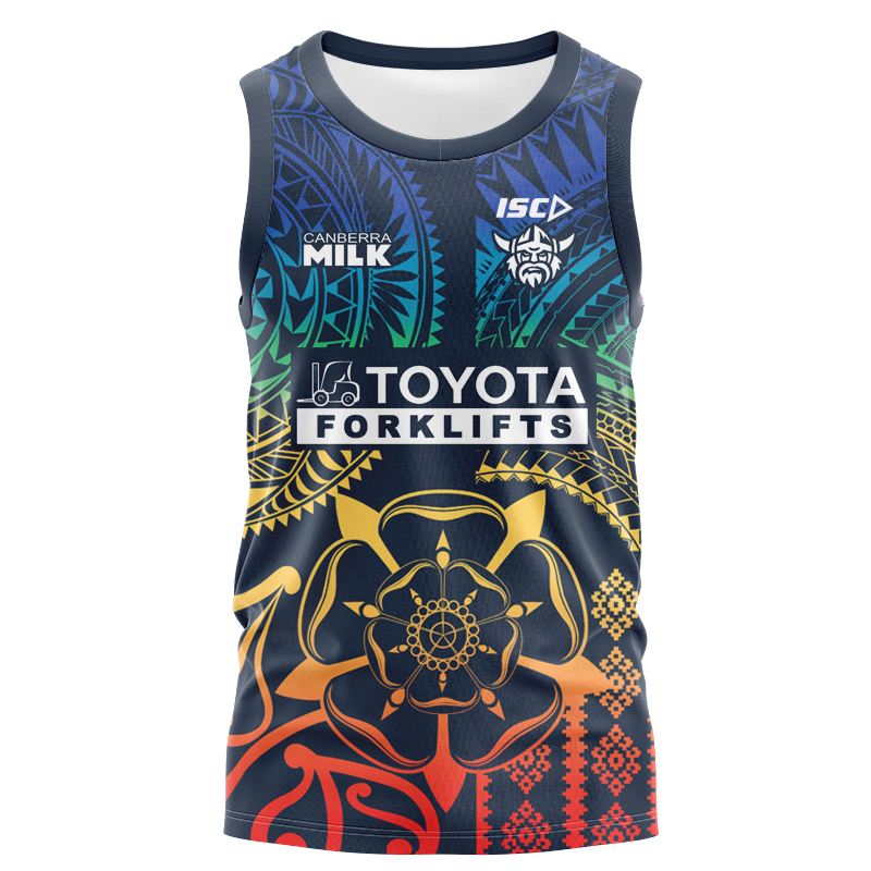 NRL Canberra Raiders 2024 Multicultural Run Out Singlet
