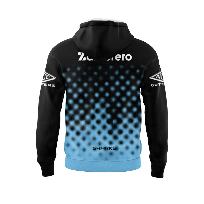 NRL Cronulla-Sutherland Sharks 2025 Blk Training Sport Hoodie