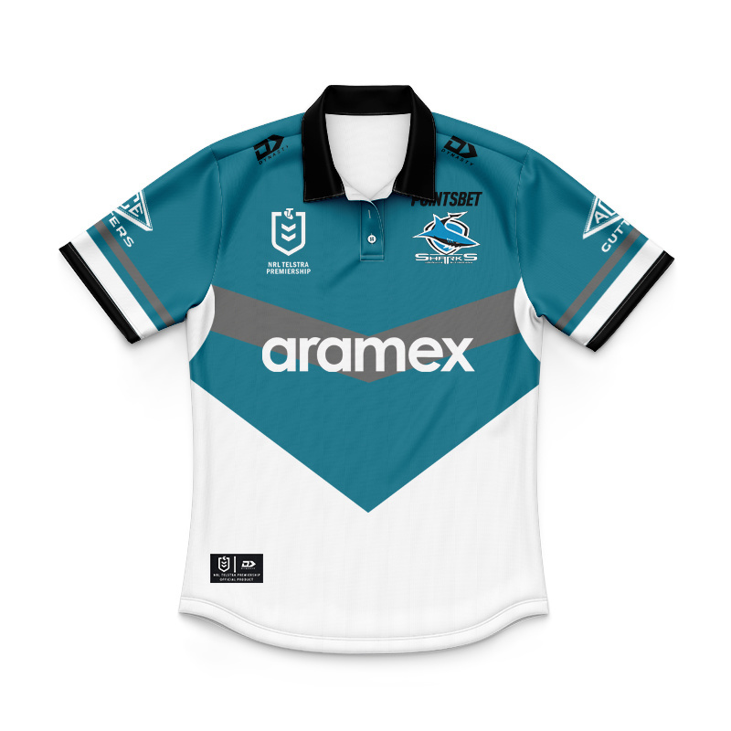 Kid's NRL Cronulla-Sutherland Sharks 2022 Heritage Polo Jersey