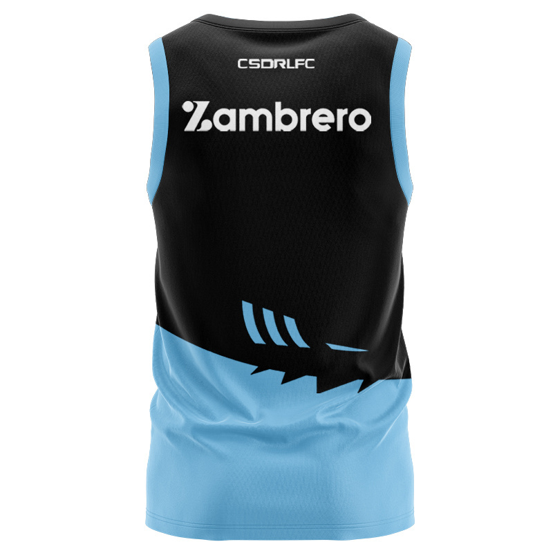NRL Cronulla-Sutherland Sharks 2025 Sky/Blk Training Singlet