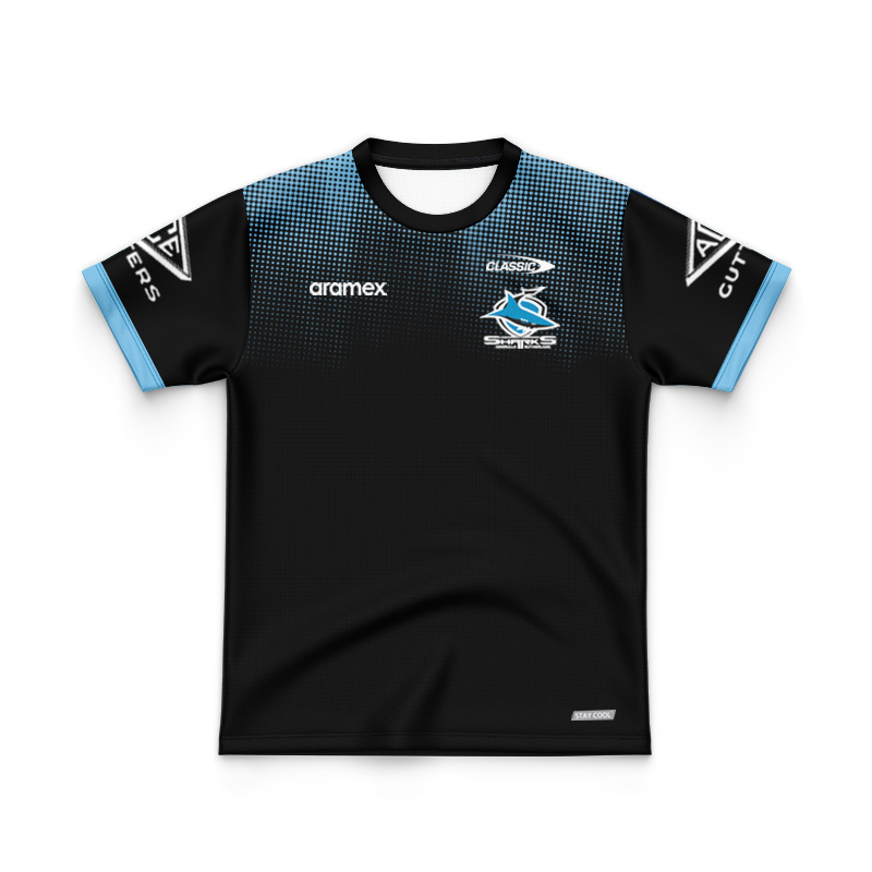 Kid's NRL Cronulla-Sutherland Sharks 2025 Media Jersey