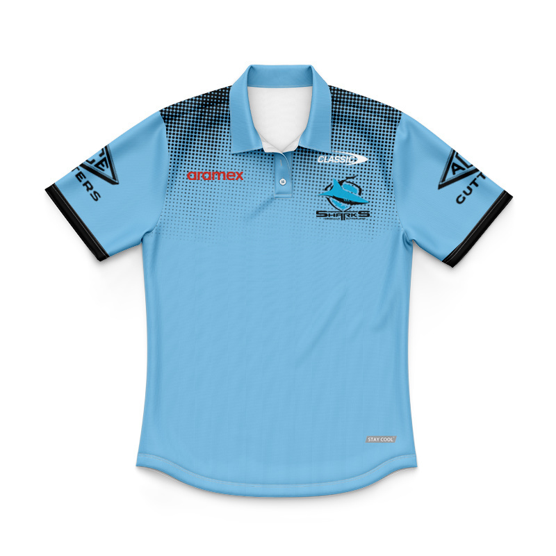Kid's NRL Cronulla-Sutherland Sharks 2025 Players Polo Jersey