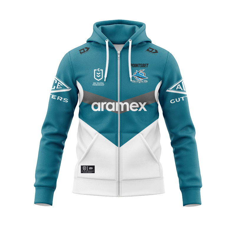 NRL Cronulla-Sutherland Sharks 2022 Heritage Zipper Hoodie