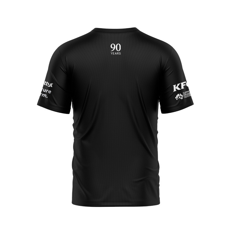 NRL Canterbury-Bankstown Bulldogs 2025 Black Media Tee