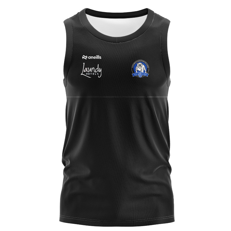 NRL Canterbury-Bankstown Bulldogs 2025 Black Media Singlet